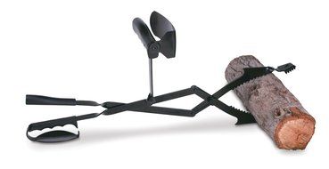 Grill Daddy King Tong Pro for Fire Pits or Fireplace 28&rdquo; Power Leverage Handle and Heat Shield Protects Hands...