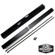 Midwest Hearth Adjustable Rod and Valance Kit for Fireplace Spark Screens N2