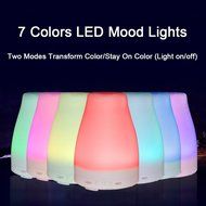 100ml Aromatherapy Essential Oil Diffuser - Portable Cool Mist Ultrasonic Humidifier with 7 Color Changing LED... N2