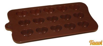 Taavi Heart Shape Silicone Mold (Candy, Chocolates, Ice Cubes, Finger Jello, Wax) (T821) N2