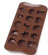 Simple DIY silicone baking biscuit cake mold cake pan chocolate chip cookies mold N2