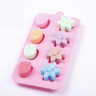 "8 Holes Tulip Flowers Shape Silicone Mold Ice Cream Mold Cake Mold Jelly Mold Chocolate Mold" shopping N2