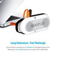 IMAXPLUS Outdoor Wireless Bluetooth Speakers 4.1 with Waterproof IPX6,12 Hours Playtime,TF Card Play and Hands-Free...