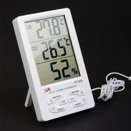 EEEKit Bundle of 2 Pack Digital LCD Alarm Temperature Humidity Hygrometer Thermometer Meter Monitor N7