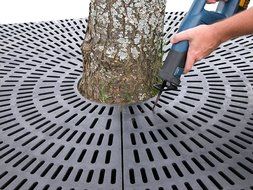 PolyGrate TRB33, 3' Round Tree Grate N2