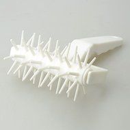 Great Value Baking Tool Practical Plastic Dough Cookie Pizza Docker Pizza Roller White N2