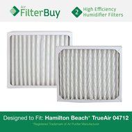 2 - 04712 Hamilton Beach True Air Replacement Air Purifier Filters. Designed by FilterBuy to Fit True Air Model...