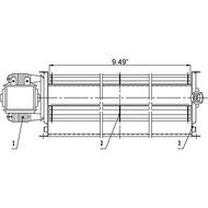 GFK4 Fireplace blower kit for Heatilator, Majestic, CFM, Vermont Castings, Monessen; Rotom #HBRB74K N8