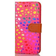 Iphone 7 Plus Wallet Shell Case,Yaheeda[Credit Card Slot] Colorful Shiny Sparkle Polka Dolt Pattern Gold Gilding... N10