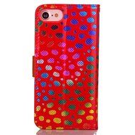 Iphone 7 Plus Wallet Shell Case,Yaheeda[Credit Card Slot] Colorful Shiny Sparkle Polka Dolt Pattern Gold Gilding... N13