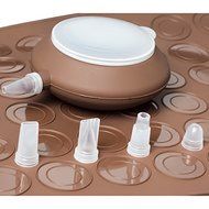 6 piece Non-Stick Silicone French Macaroon Pastry Baking Kit N3