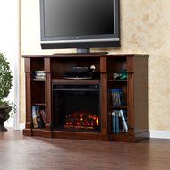 Kendall Electric Media Fireplace - Glazed Pine N25