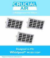 3-pack Refrigerator Air Filters fits Whirlpool Air1 Fresh Flow Compare to Part # W10311524, 2319308 &amp; W10335147...