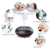 140ml Cool Mist Humidifier Ultrasonic Aroma Essential Oil Diffuser with 7 Cloor LED Lights for Office Home Room... N20