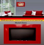 Gel + Ethanol Fire-Place - Diana - White (silver)