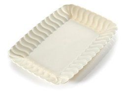 Fineline Settings 18-Piece Flairware Bone Snack Tray, 5 by 7-Inch