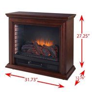 Portable Electric Fireplace Great for Home Decoration and Heating, Come with Free Gift of Nautical Coastal Book... N5
