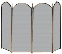Uniflame 4 Panel Triple-Plated Folding Fireplace Screen