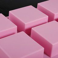 "Silicone 6-Cavity Square Chocolate Jelly Ice Cube Cake Mold Mould" shopping N6