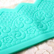 Large Silicone Mold Fondant Gum Paste Cake Tools Lace Cake Mould N4