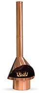 MALM Ventless Fireplace with SUPER BIO FUEL Burner - Modern Fireplace - Cleaner Burning - Metal (Copper)