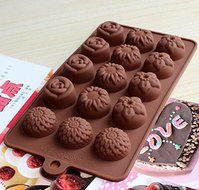 15-Hole Silicone Cake Mold 4 Different Flowers Chocolate Baking Tools Cupcake Bakeware