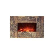 Modern Flames CLX Series Wall Mount/Built-in Electric Fireplace with Black Glass Front, 100-Inch N15