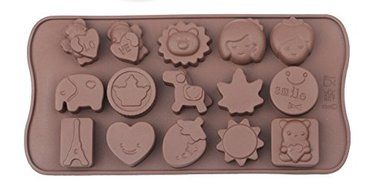 Simple DIY silicone baking biscuit cake mold cake pan chocolate chip cookies mold N3