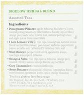 Bigelow Herbal Teas Six Flavor Assortment, 18 bags N5