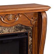 Southern Enterprises Cardona Infrared Electric Fireplace in Walnut N5