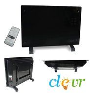 1500W 28" LCD Glass Panel Heater Silent Energy Saving Compact Wall Mount Heater N8