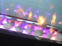Firefly 16in-42-109C Wi-Fi Smart LED Wall Mounted Electric Fireplace with Bluetooth Speaker, Black, Extra Wide... N3