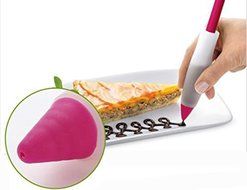 "Silicone Biscuit Syringe Cake Cream Cup Chocolate Decorating Pen" shopping N3
