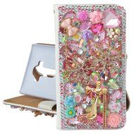 Note 5 Case, Galaxy Note 5 Case,Yaheeda Premium PU Leather [3D Metal Accessory ] Bling Diamond Crystal [Card Slot... N18