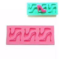 "High-heeled Shoes Shape Silicone Mould Chocolate Molds Fondant Cake Decor Tools" shopping N2