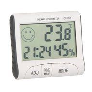 KKmoon LCD Digital Thermometer Hygrometer Temperature Humidity Meter Clock With Magnetic N3