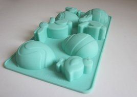10 pcs silicone rabbit painted egg shell chocolate mold/ cake mold/baking mold/soap mold/jelly mold/ice cube tray N3
