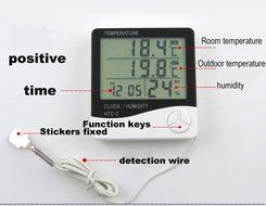 Bleiou Electronic Temperature Hygrometer Digital LCD Thermometer Humidity Meter Weather Station Indoor Outdoor...