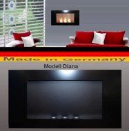 Gel + Ethanol Fire-Place - Diana - White (silver) N4