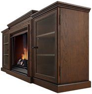 Real Flame Frederick Entertainment Center Ventless Gel Fireplace - Chestnut Oak N4