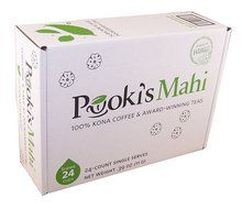 Pooki&#039;s Mahi 100% Kona Coffee, Peaberry, Single Serve for Keurig K-Cup Brewers, Medium Roast, 24 Count
