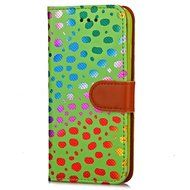 Iphone 7 Plus Wallet Shell Case,Yaheeda[Credit Card Slot] Colorful Shiny Sparkle Polka Dolt Pattern Gold Gilding... N19