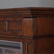 Duluth Forge Dual Fuel Vent Free Gas Fireplace - 32,000 BTU, Remote Control, Auburn Cherry Finish N5
