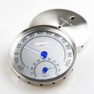 Thermometer Hygrometer 5 1/8" Dial Stainless Steel Case -20&deg;c~100&deg;c