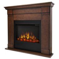 Real Flame Lowry 7900-X-VBM SLIM LINE Electric Firpelace in Vintage Black Maple - Mantel Only