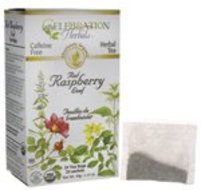Celebration Herbals Organic Red Raspberry Leaf Tea Caffeine Free -- 24 Herbal Tea Bags N2