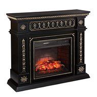 Southern Enterprises Donovan Infrared Electric Fireplace in Black N2