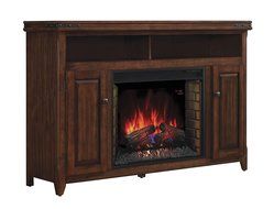 ClassicFlame 28MM9644-X332 Mayfield TV Stand for TVs up to 65&quot;, Cherry (Electric Fireplace Insert sold separately) N2