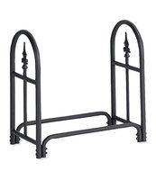 Small Heavy-Duty Steel Woodrack with Finial Design