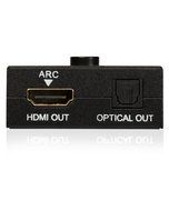Fosmon HDMI to HDMI ARC Adapter + Optical Audio Extractor Converter [Supports 1080p, 4K, 3D] Includes: HDMI ARC...